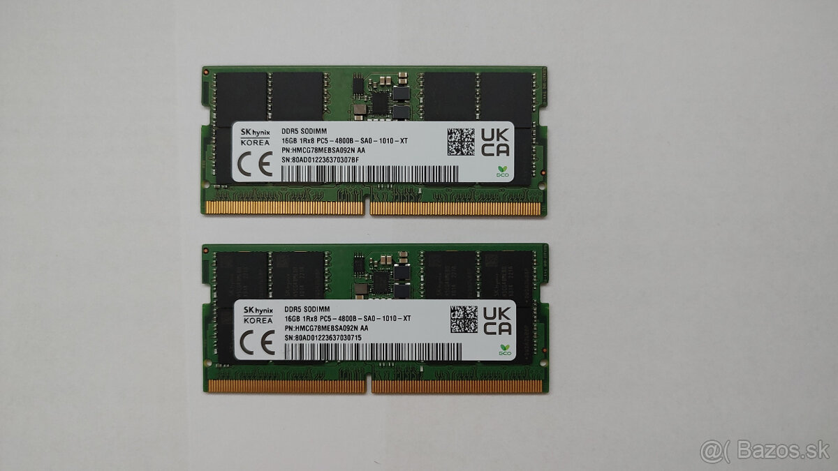 Predám DDR5 RAM do notebookov