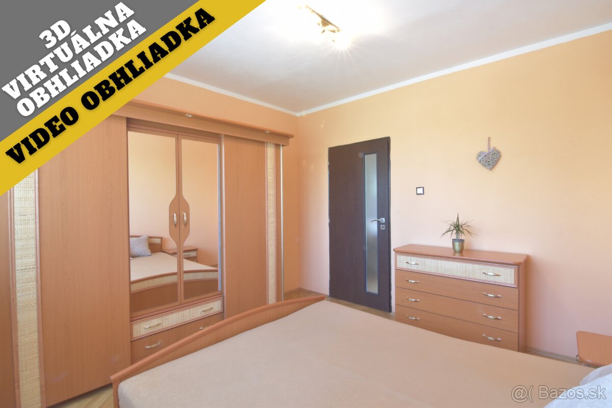 3-izbový byt s balkónom a pivnicou na Chrenovej v Nitre