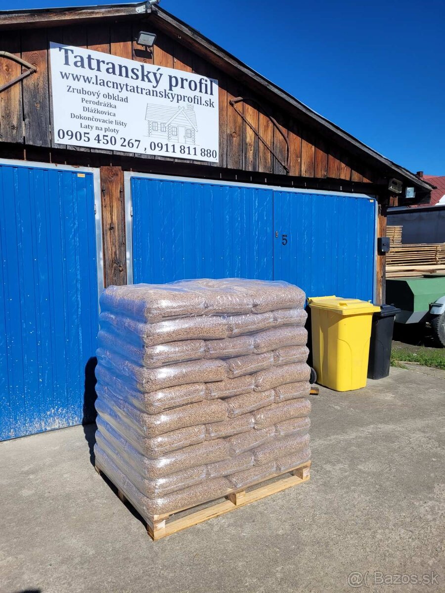 Drevené Pelety smrek ENplus A1 6mm s dovozom