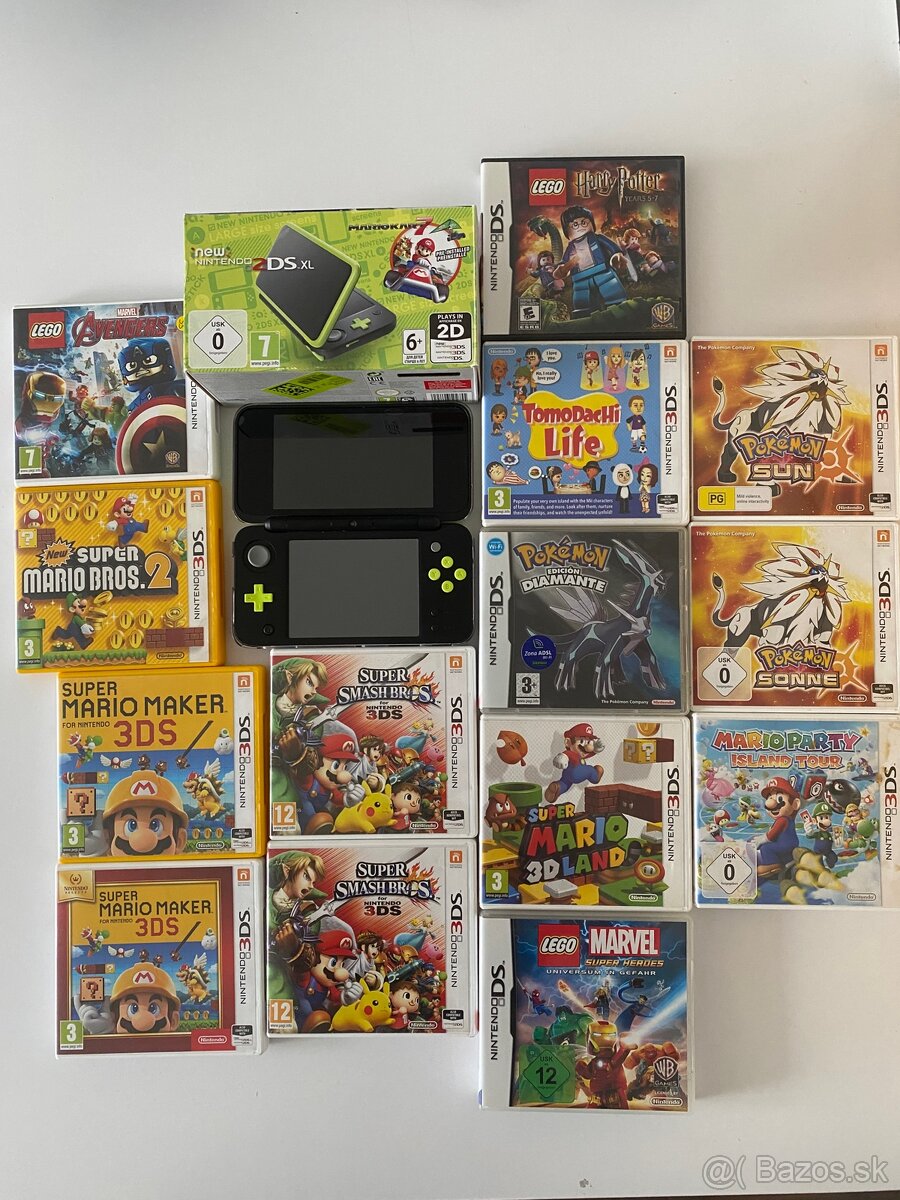 Nintendo 2DS XL Mario Kart + 13 hier