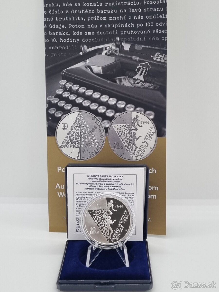 Slovensko 10€ Ag PROOF mince 2024 - 2025