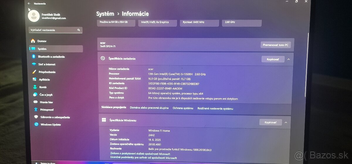 Acer swift go 14