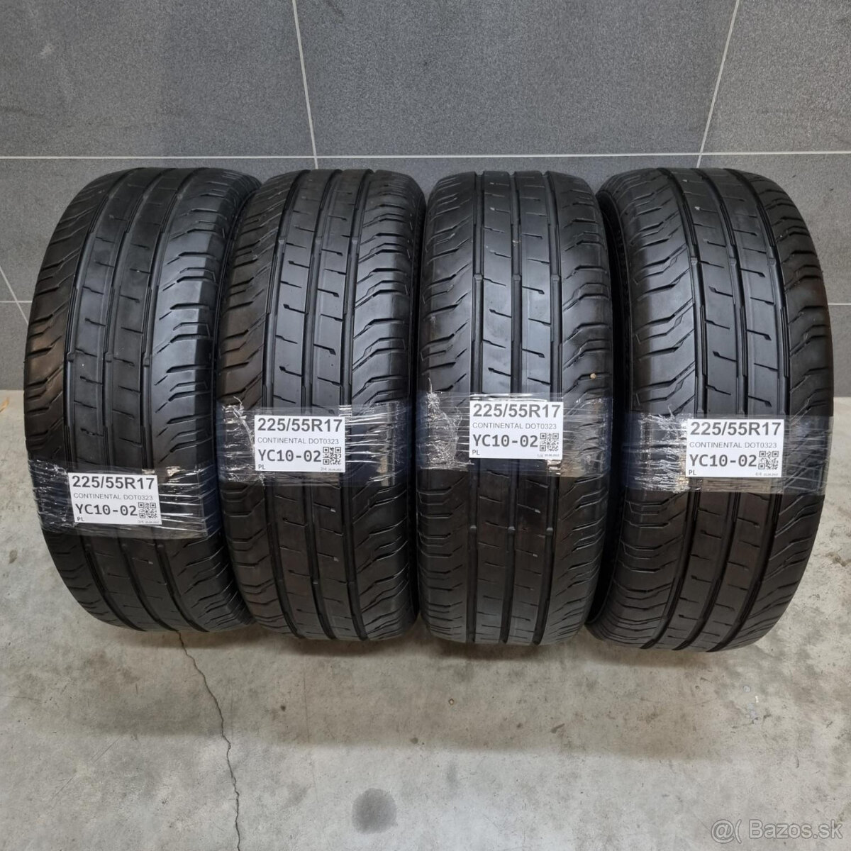 Letné pneumatiky 225/55 R17 CONTINENTAL DOT0323