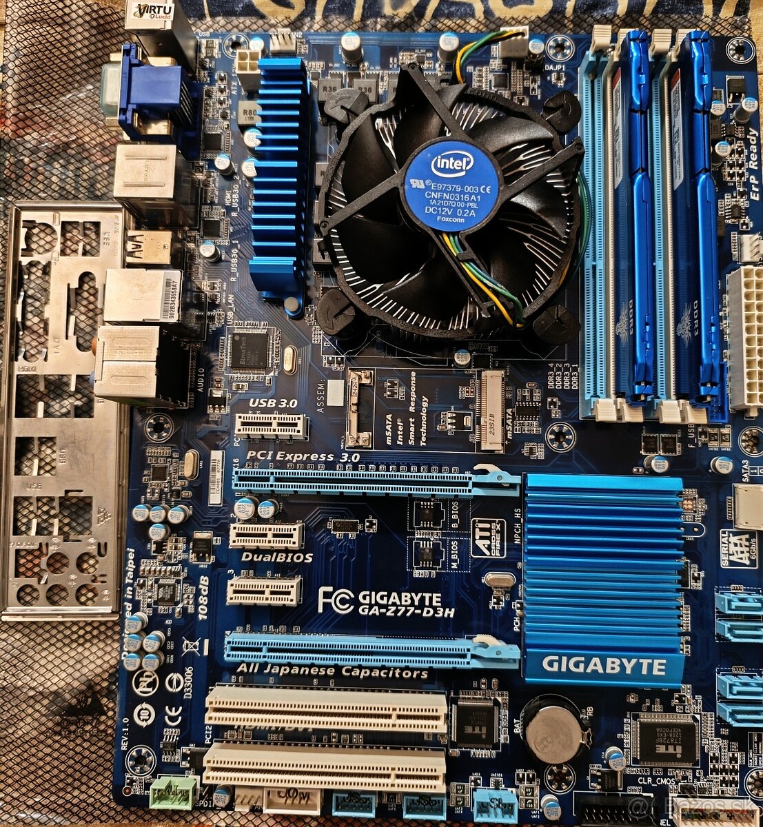 kombo I7 3770/GA Z77‑D3H/16 GB DDR3 1866