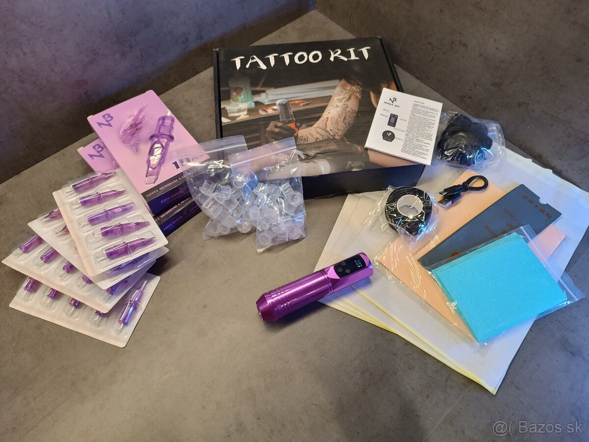 Tetovací strojček s príslušenstvom