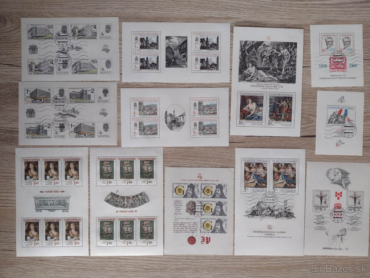 Predám ČS aršíky, korešpondenčné lístky a nálepné listy