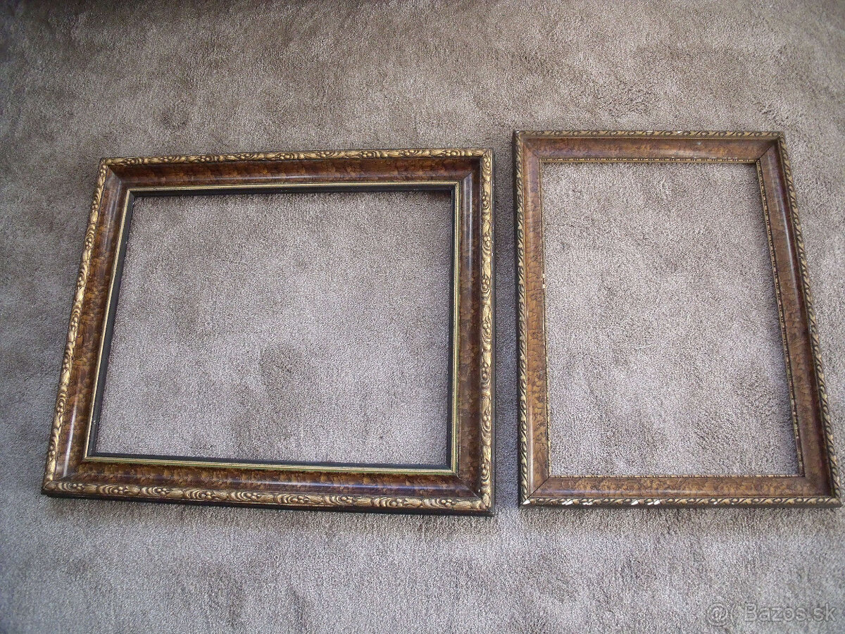 Predám zdobené drevené rámy