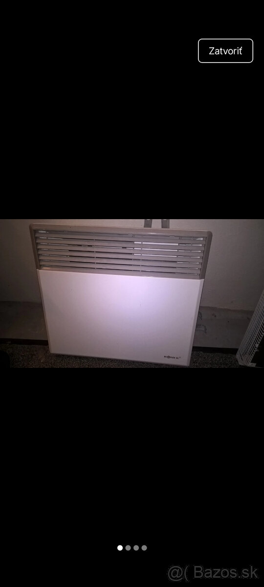 elektrický konvertor radiador Ecoflex 1000W a 2000W