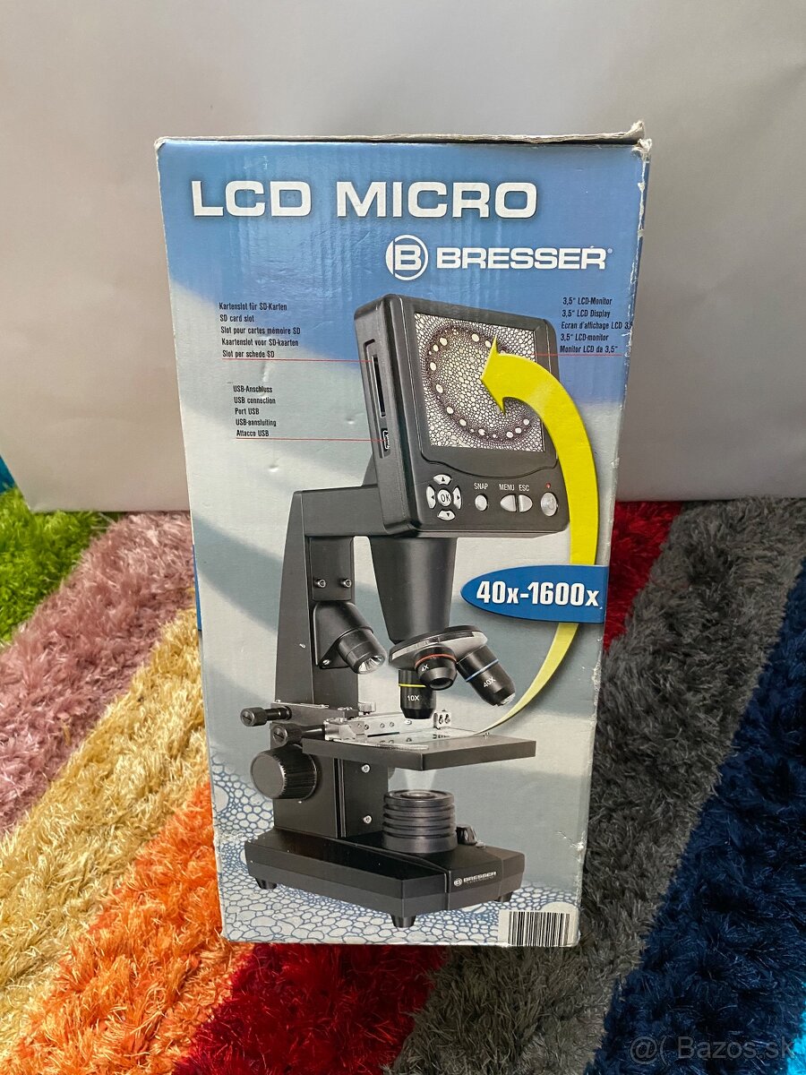 LCD Mikroskop 40x1600x. Bresser