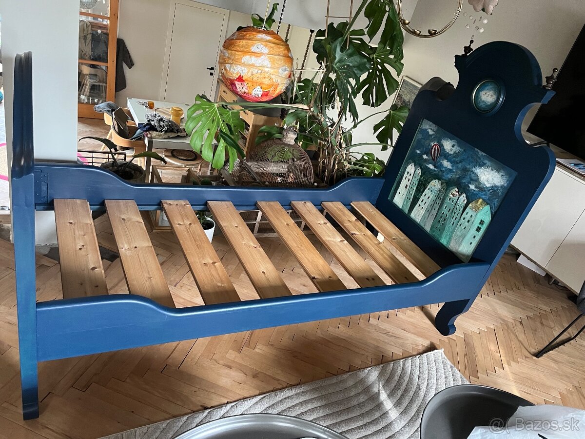 Neobaroko posteľ 90x200cm