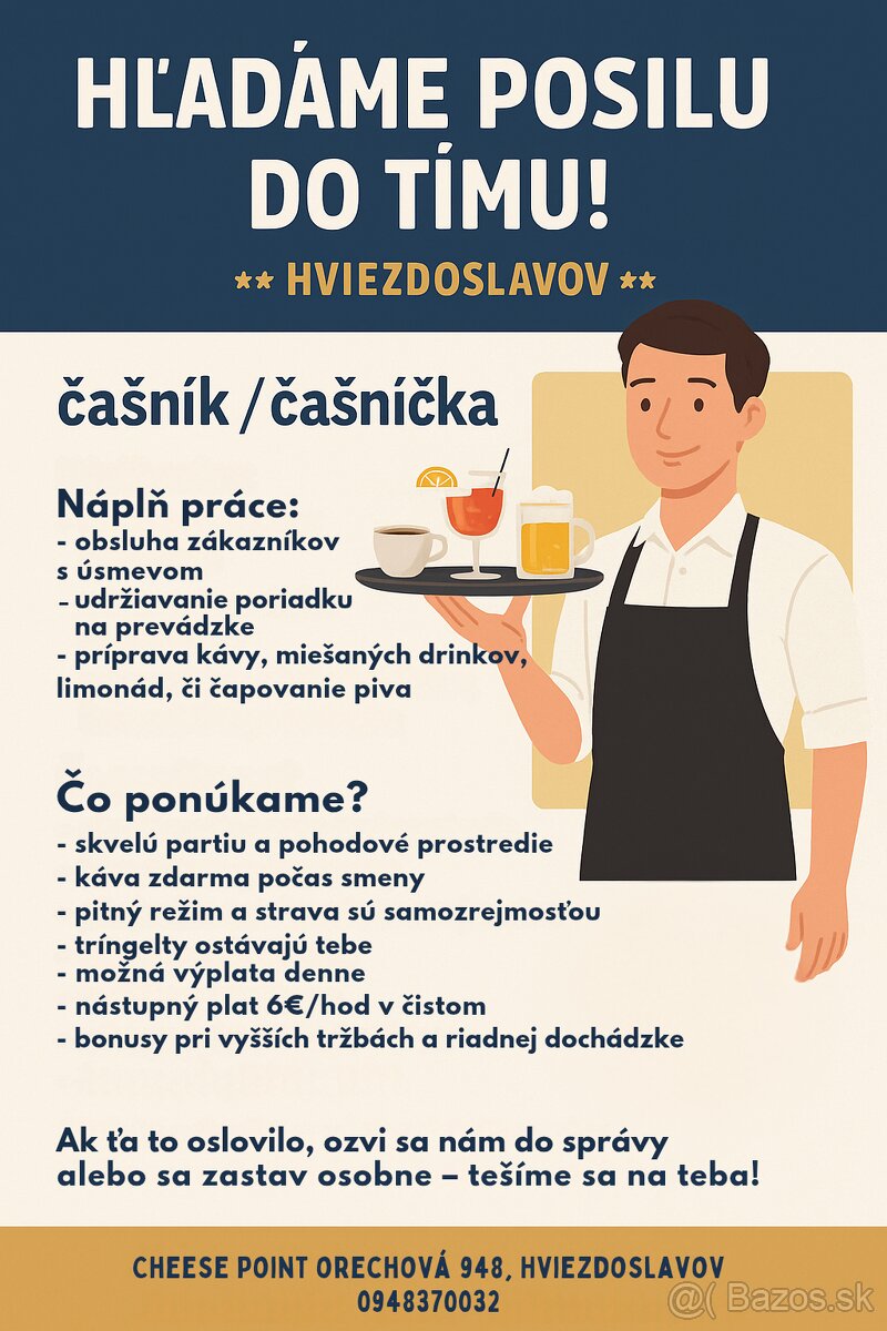 Čašník / čašníčka