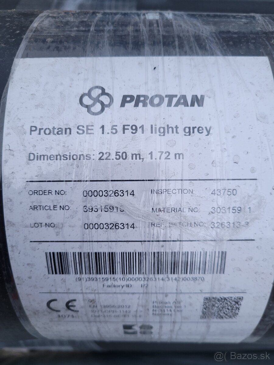 PVC hydroizolačná fólia PROTAN