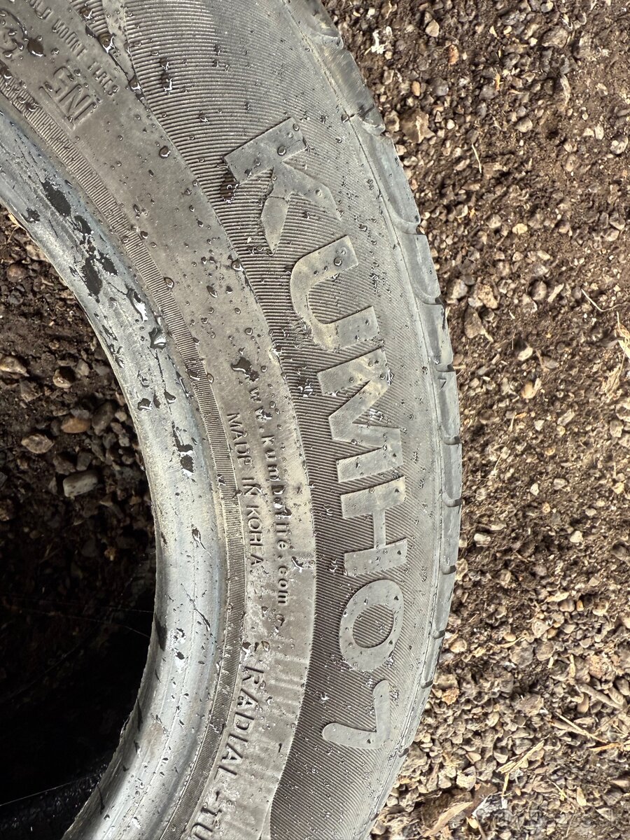 Predám letné pneu 185/65r15 kumho 2ks