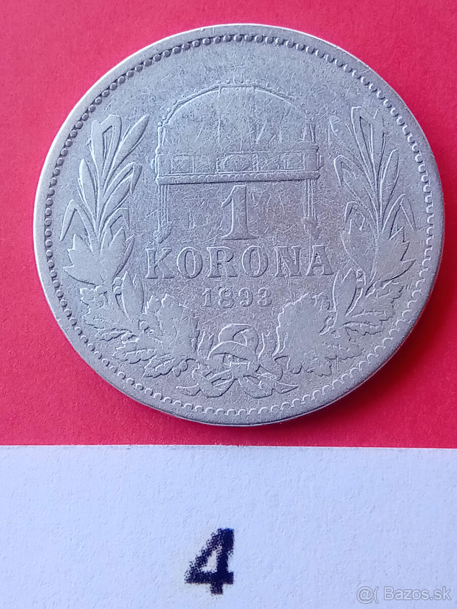 1Koruna strieborná Uhorská