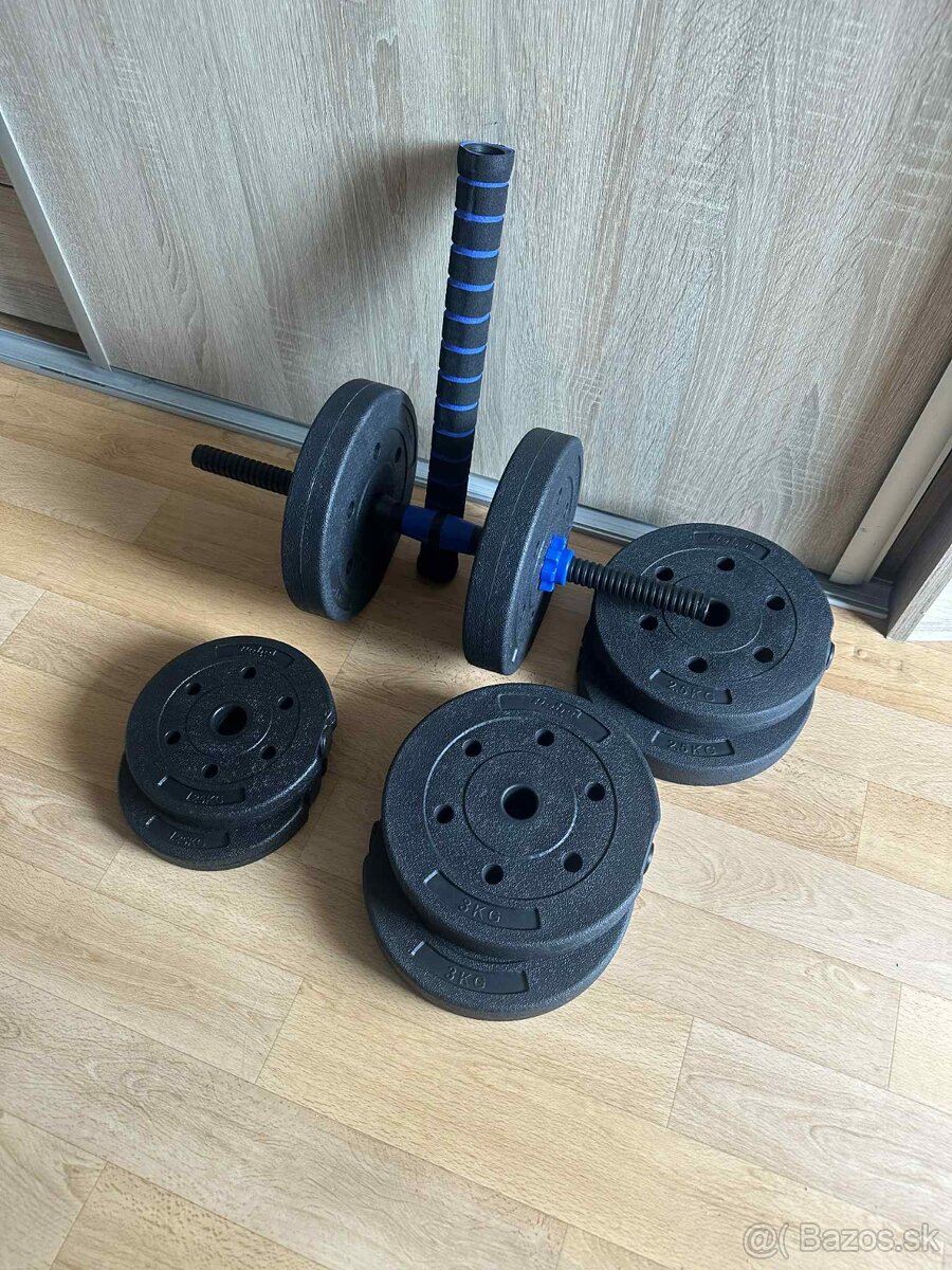 nastaviteľné činky/jednoručky Rebel Active 20kg (nové)