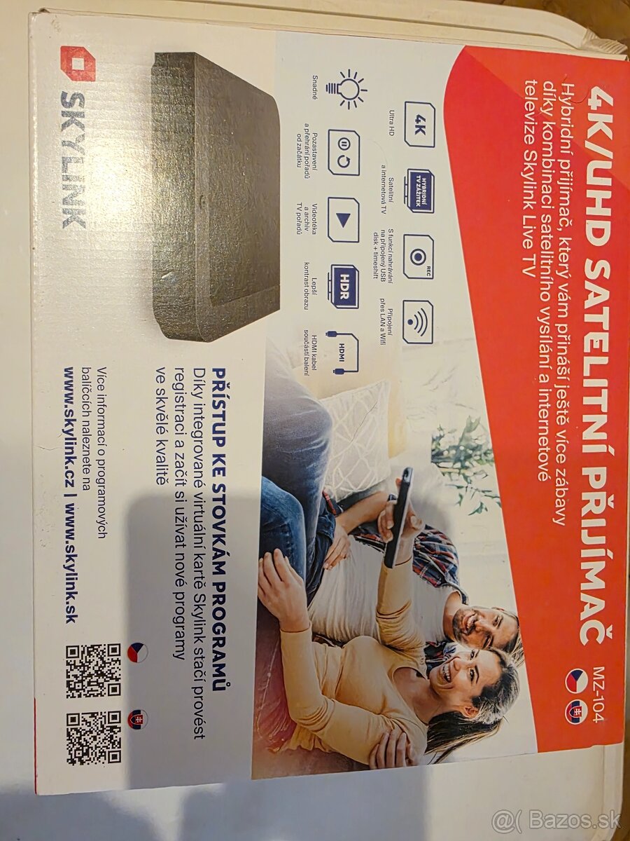 Predam Satelitný prijímač. 4K/UHD Hibridny Kaonmedia MZ-104