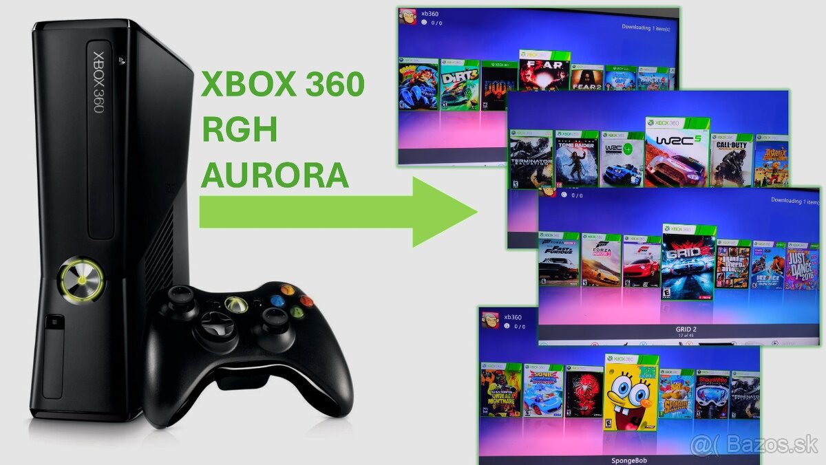 Xbox 360 RGH, Aurora - Instalacia