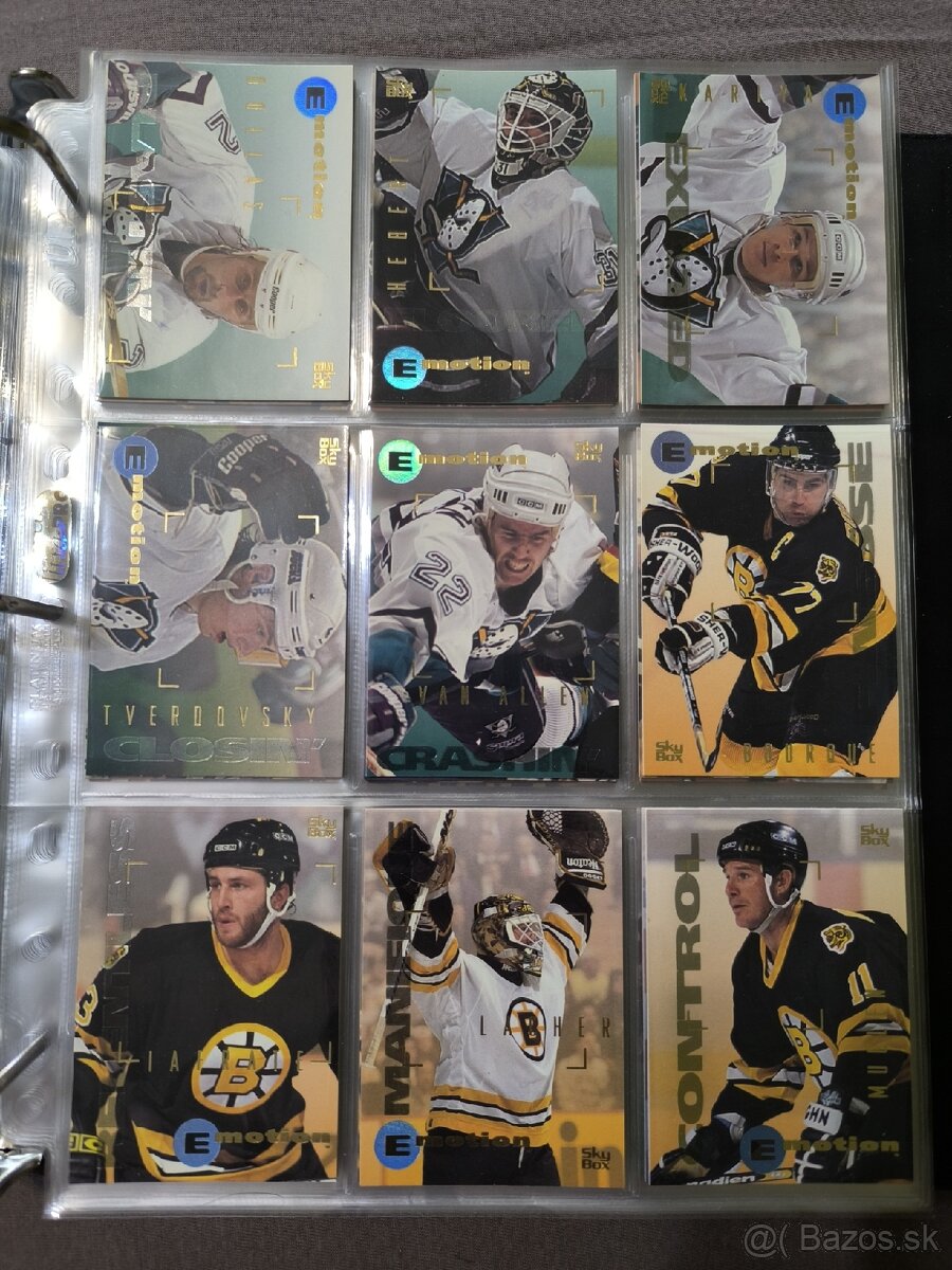 Hokejové kartičky - Skybox emotion 1995