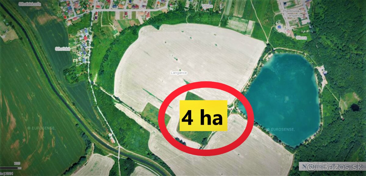 JEDINEČNÝ STAVEBNÝ POZEMOK s prístupovou cest.4ha PRI JAZERE