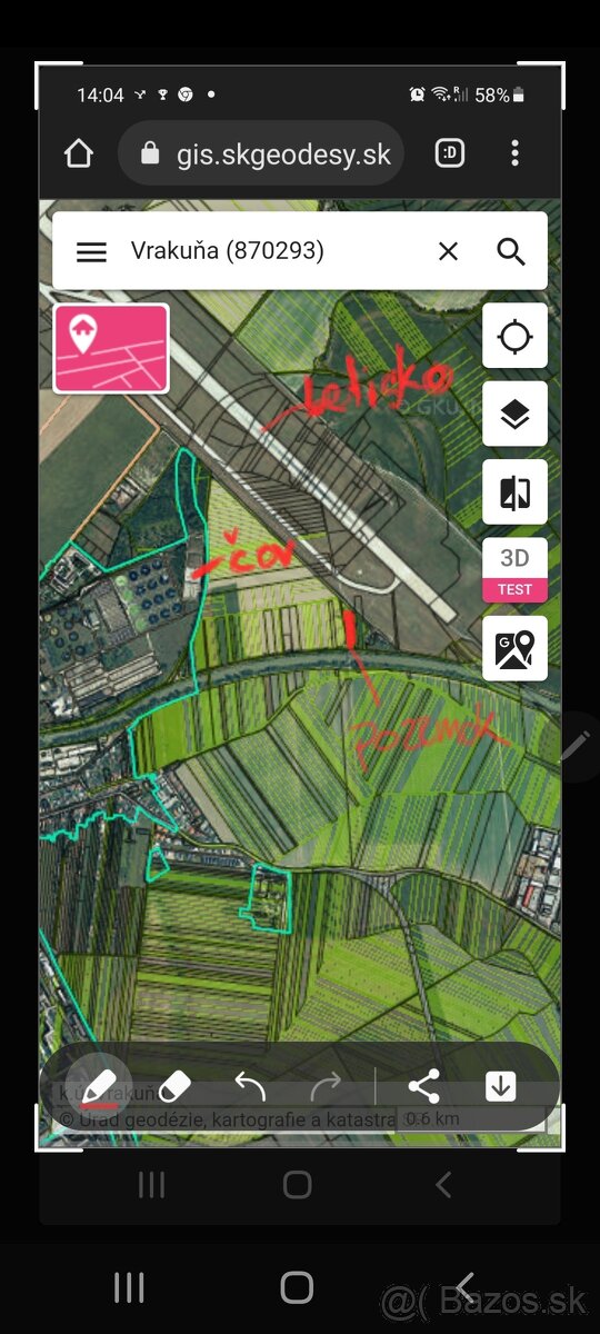 Pozemok Vrakuna 2000m2