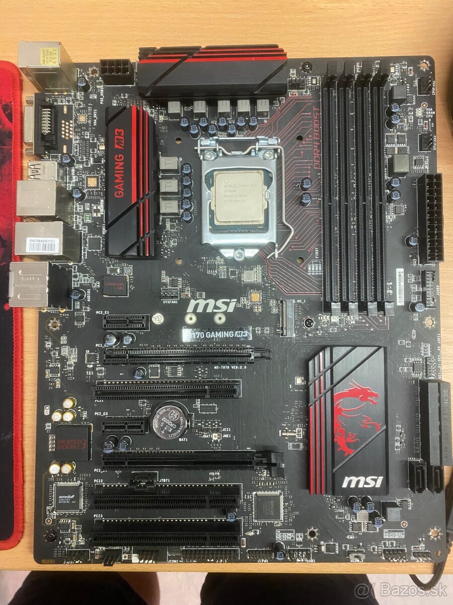 Predám základnú dosku MSI H170A Gaming M3