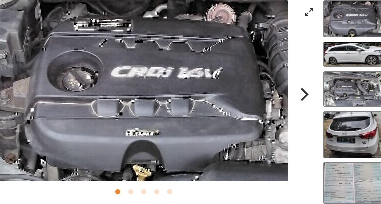 predám MOTOR D4FD HYUNDAI i40 CW 1.7 CRDi 2015 EURO 5 AUTOMA