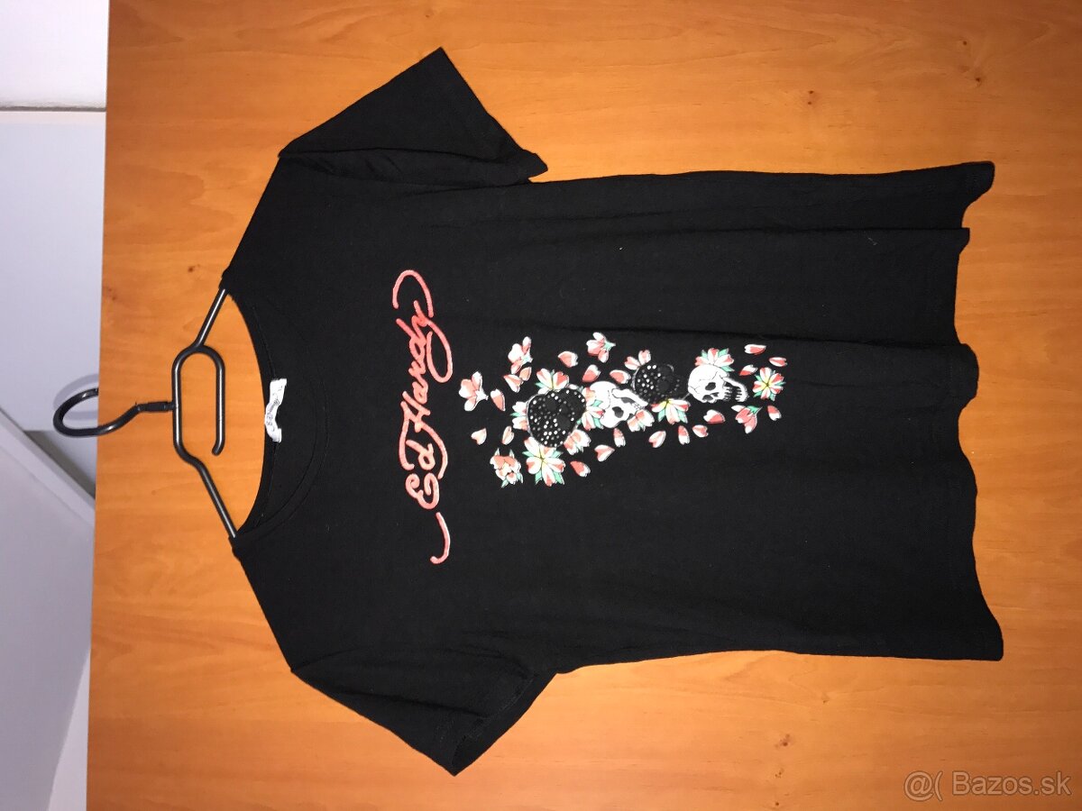 ED HARDY black damske tricko S/M