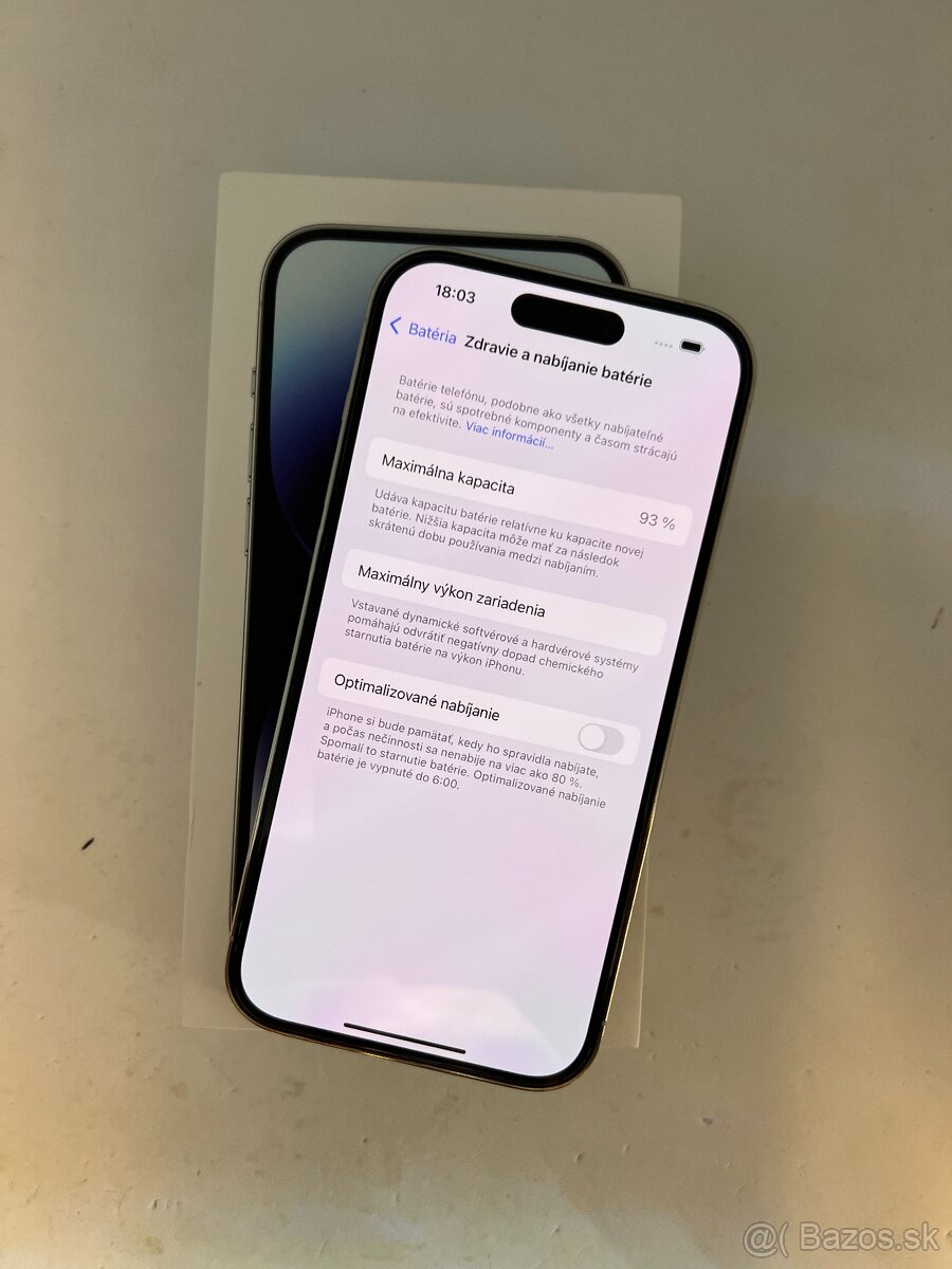 IPHONE 14 PRO SILVER 128GB ZÁRUKA - VEĽMI DOBRÝ STAV