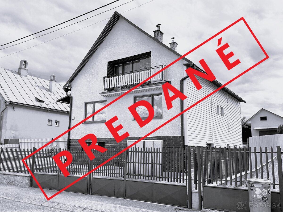 .:PREDANÉ:.Dvojpodlažný rodinný dom Šarišské Dravce