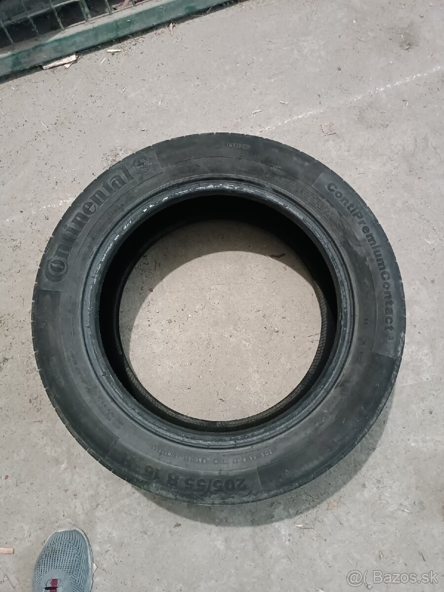 205/55 r16 letné pneumatiky bez diskov