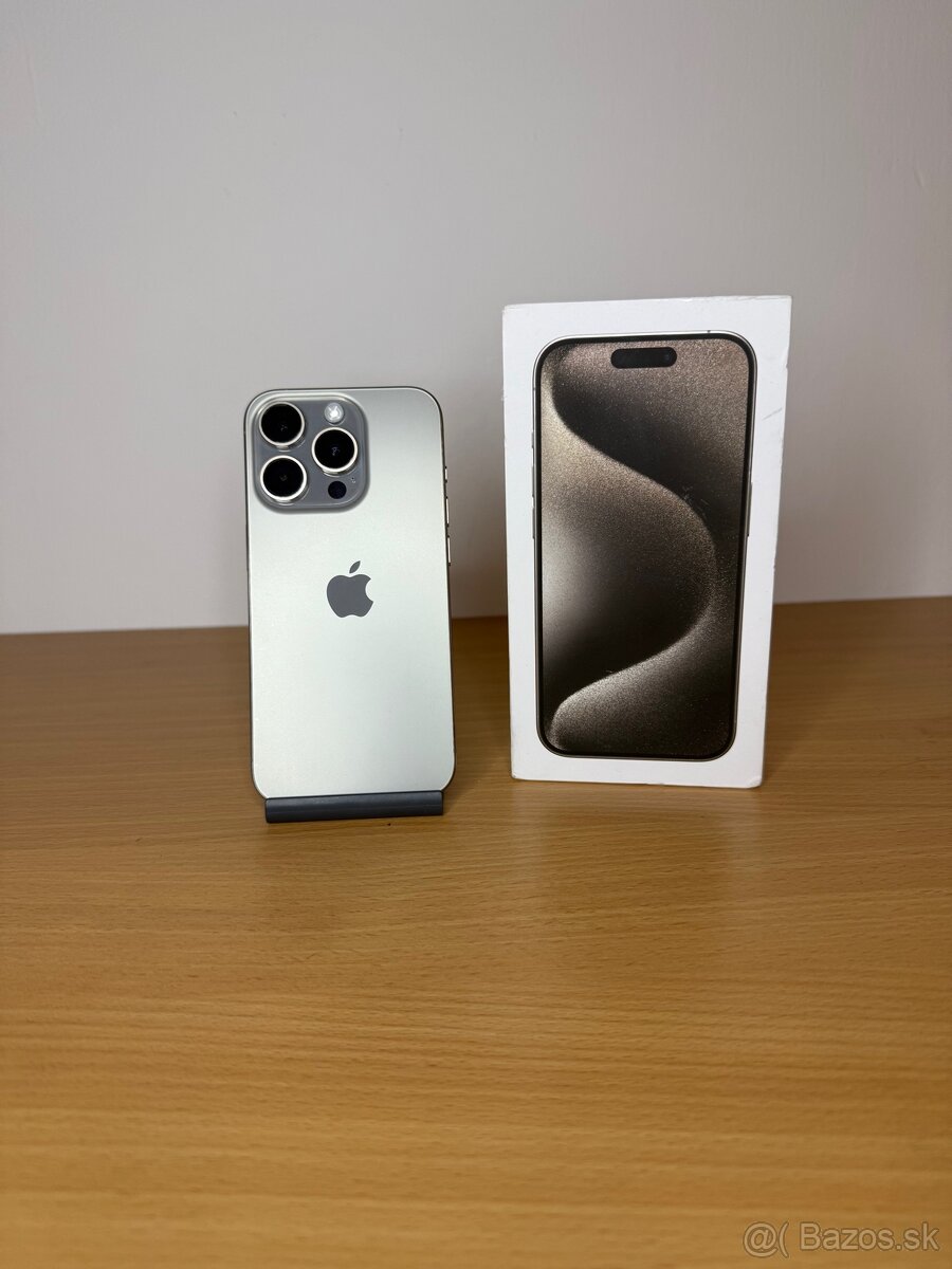 iPhone 15 Pro, 256 GB, sivá farba