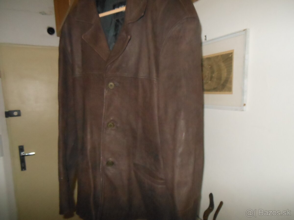 Kožený pánsky kabát značka KCERO č.56