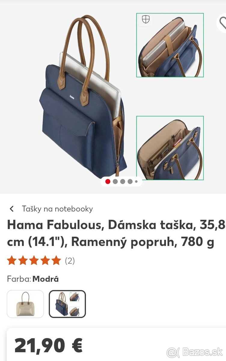 Nová dámska taška na NOTEBOOK 15.6