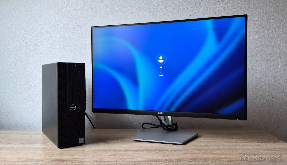 kancelárske pc Intel Core i3 8100 3.60ghz +27LCD QHD DELL