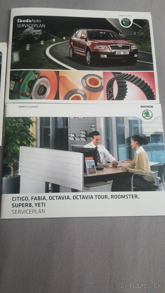 Servisná kniha Škoda Fabia, Octavia, Superb, Yeti, Roomster
