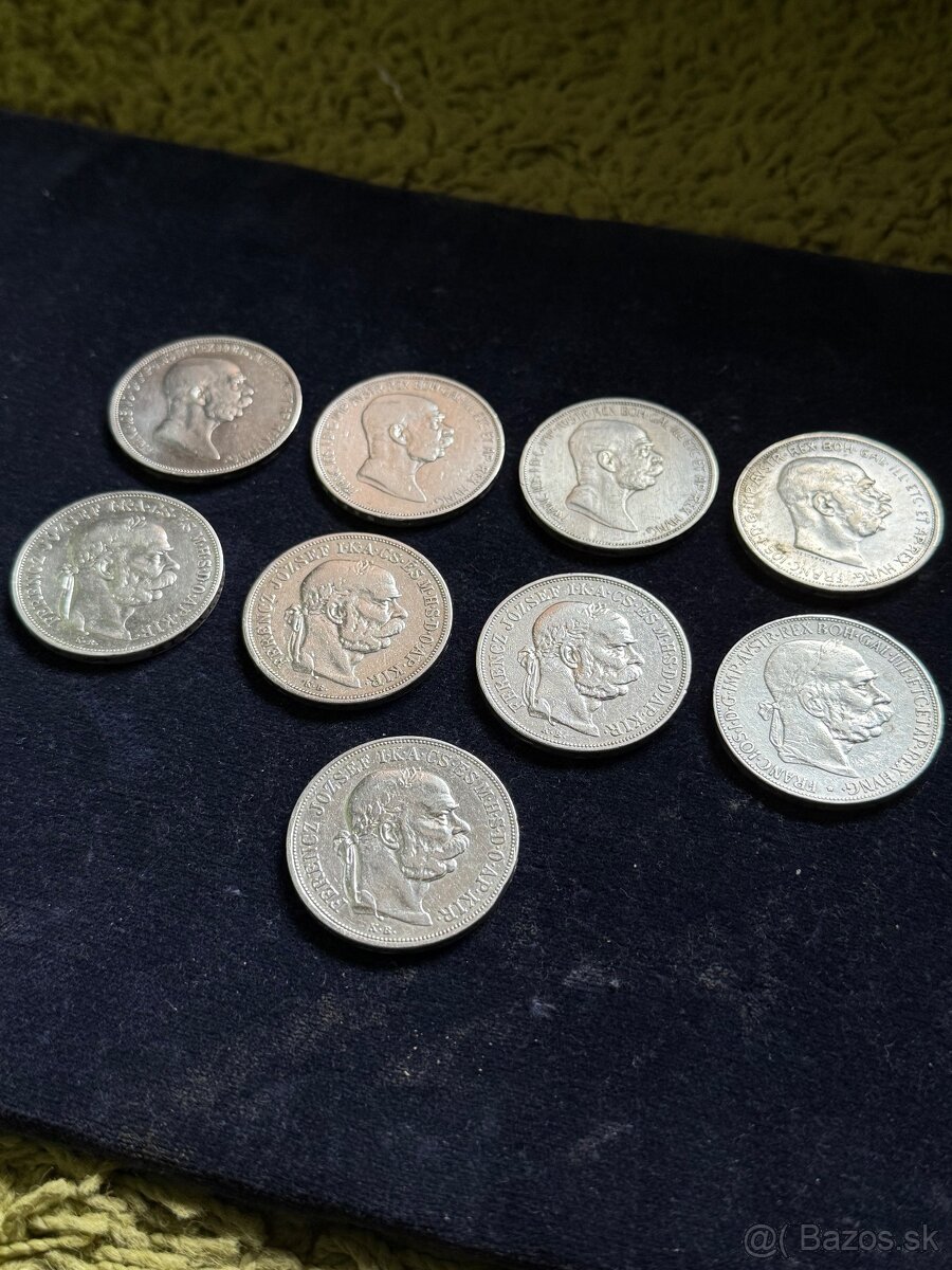 Strieborné mince 5 Koruna