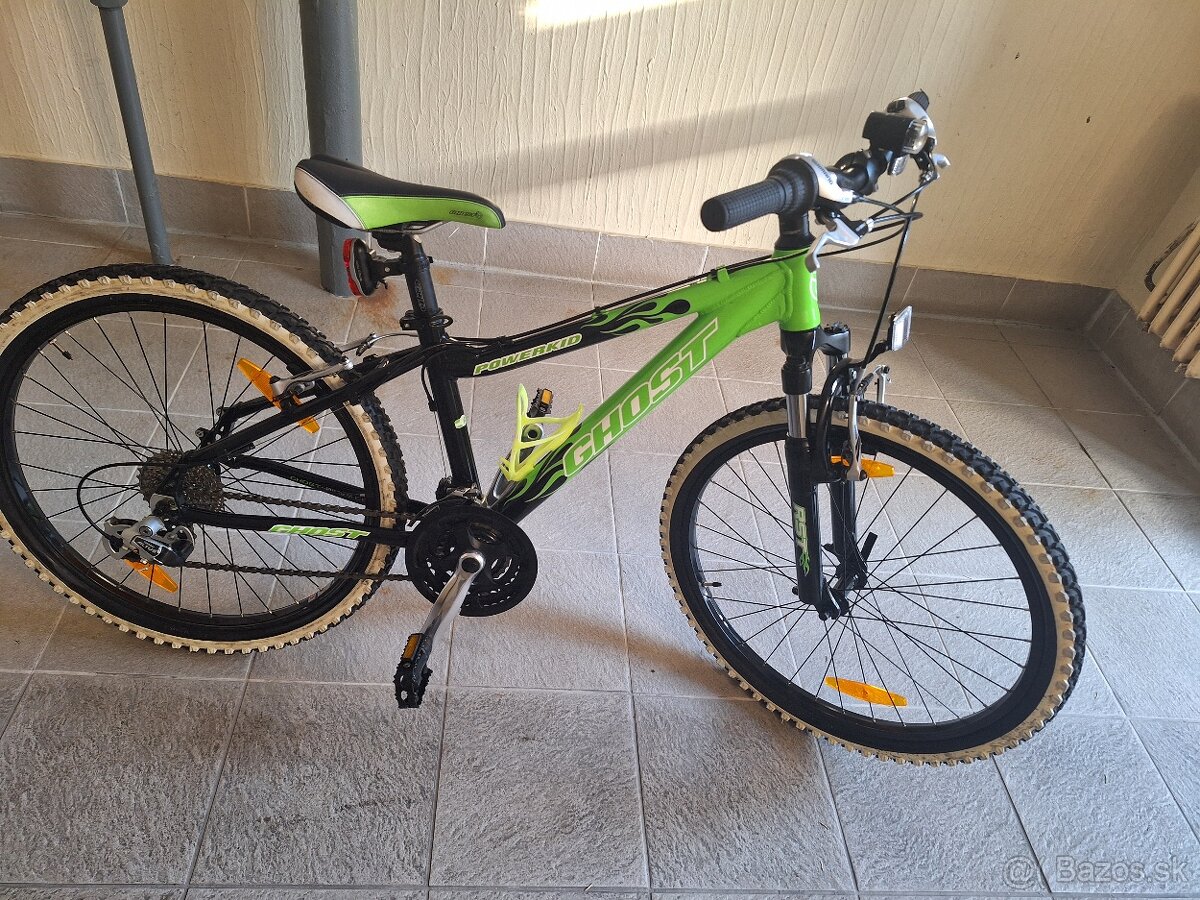 Predám detský bicykel 24kola Ghost zeleny