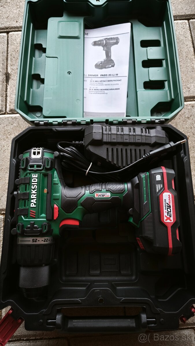 Parkside Akú vŕtačka 20V