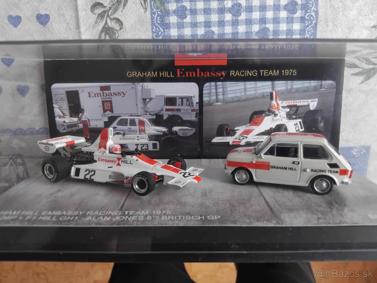 Graham Hill Embassy Racing team 1975 Fiat 126P+F1Hill 1:43