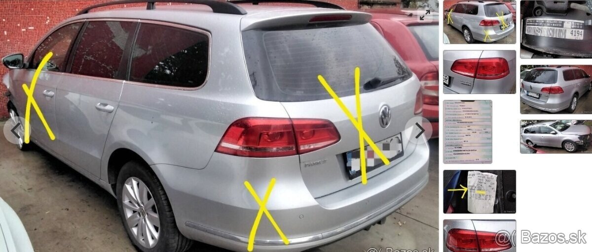 predám DVERE Volkswagen Passat B7 2.0 TDi 2013 COMBI VARIANT