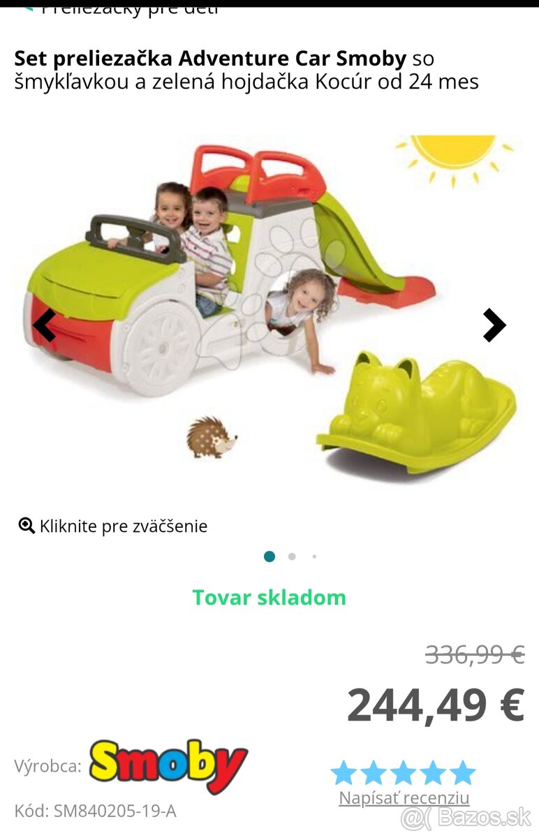 Smoby šmýkačka preliezačka