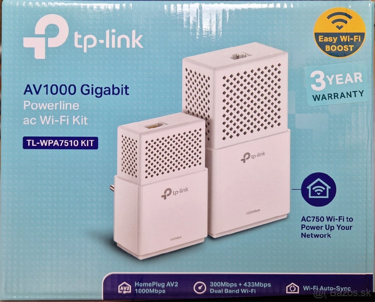 Predám TP Link Powerline Ac wi fi kit AV1000