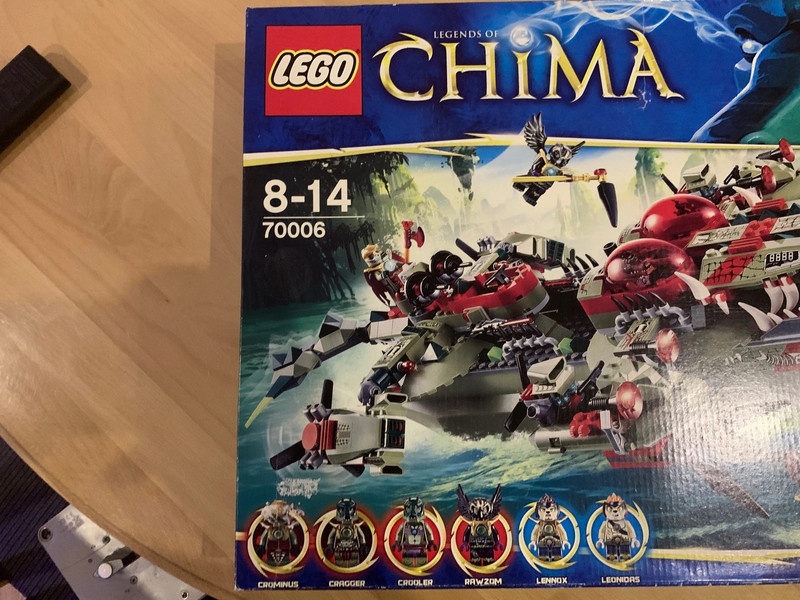Lego Chima - Craggerov krokodílí čln 70006 - neotovrene , ma