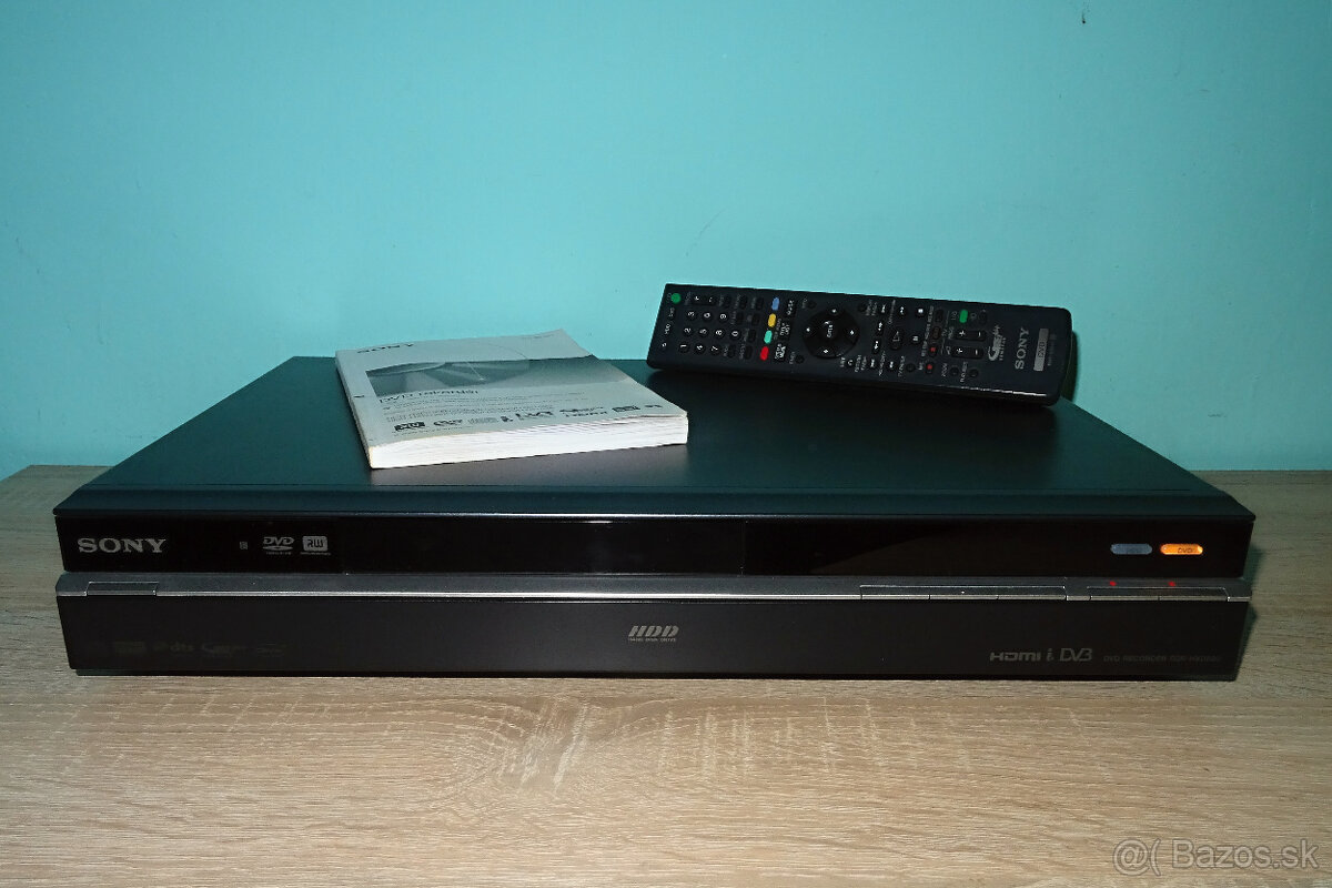 DVD rekordér SONY RDR-HXD890- 160 GB HDD, HDMI, USB + návod