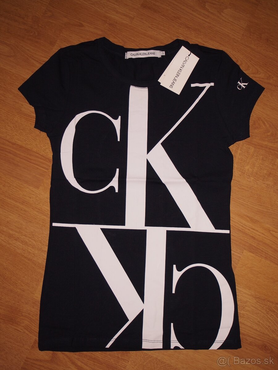Calvin Klein dámske tmavomodré tričko