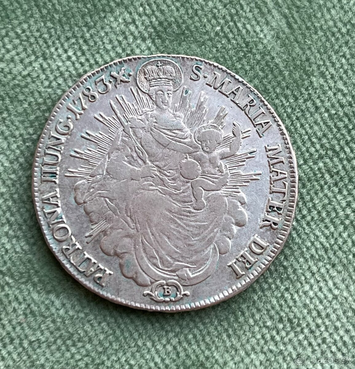 Uhorský 1/2 toliar 1783 B - Jozef II.