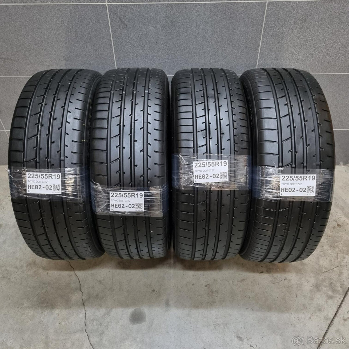 Letné pneumatiky 225/55 R19 TOYO DOT0722