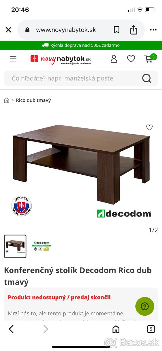 Konferencny stolik Rico Decodom