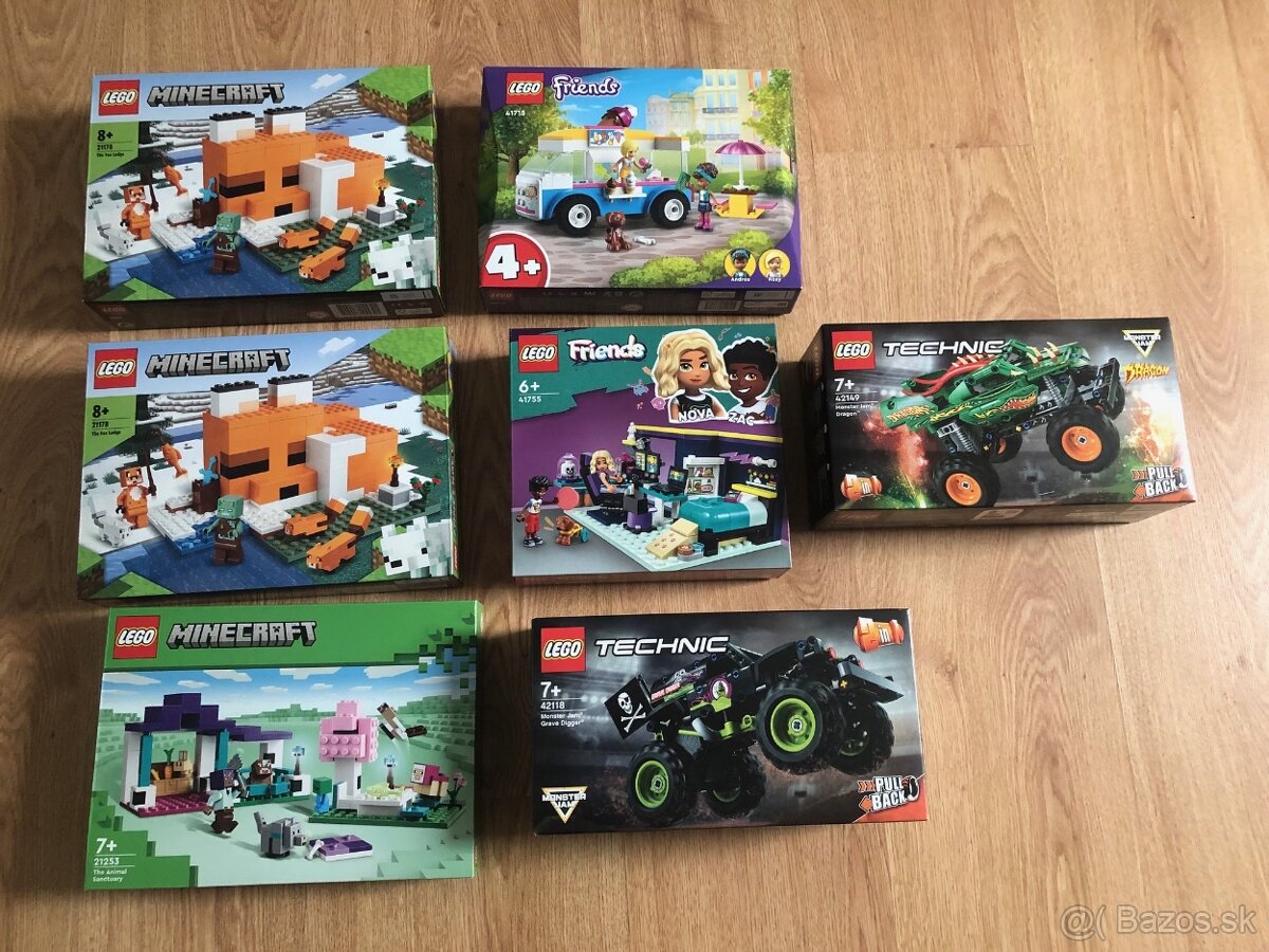 Nové Lego- Minecraft, Friends, Technic