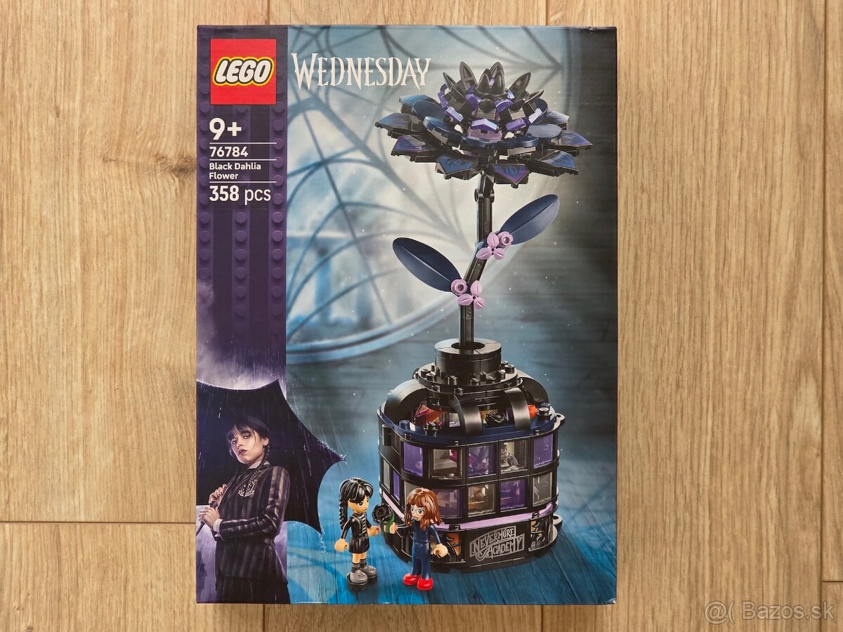 Lego Wednesday 76784 Čierna georgína (Black Dahlia Flower)